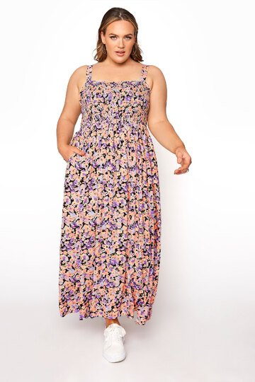 Plus Size Dress Pattern PDF Sewing Patterns PDF Shirred Maxi Dress Pattern