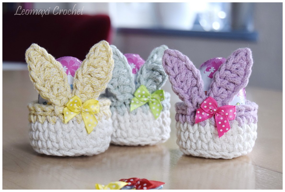 + STUPSI + Mini- Hasen- Körbchen häkeln, süße Kleinigkeit für Ostern - Bild 3