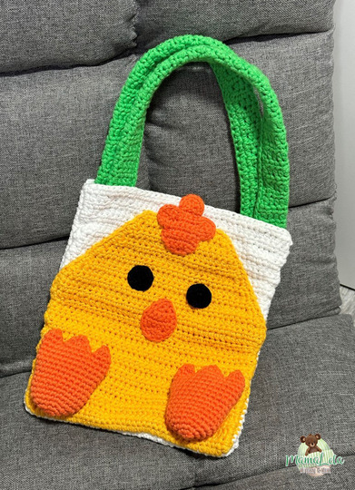 Ostertasche Küken - Häkelanleitung