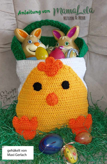 Ostertasche Küken - Häkelanleitung