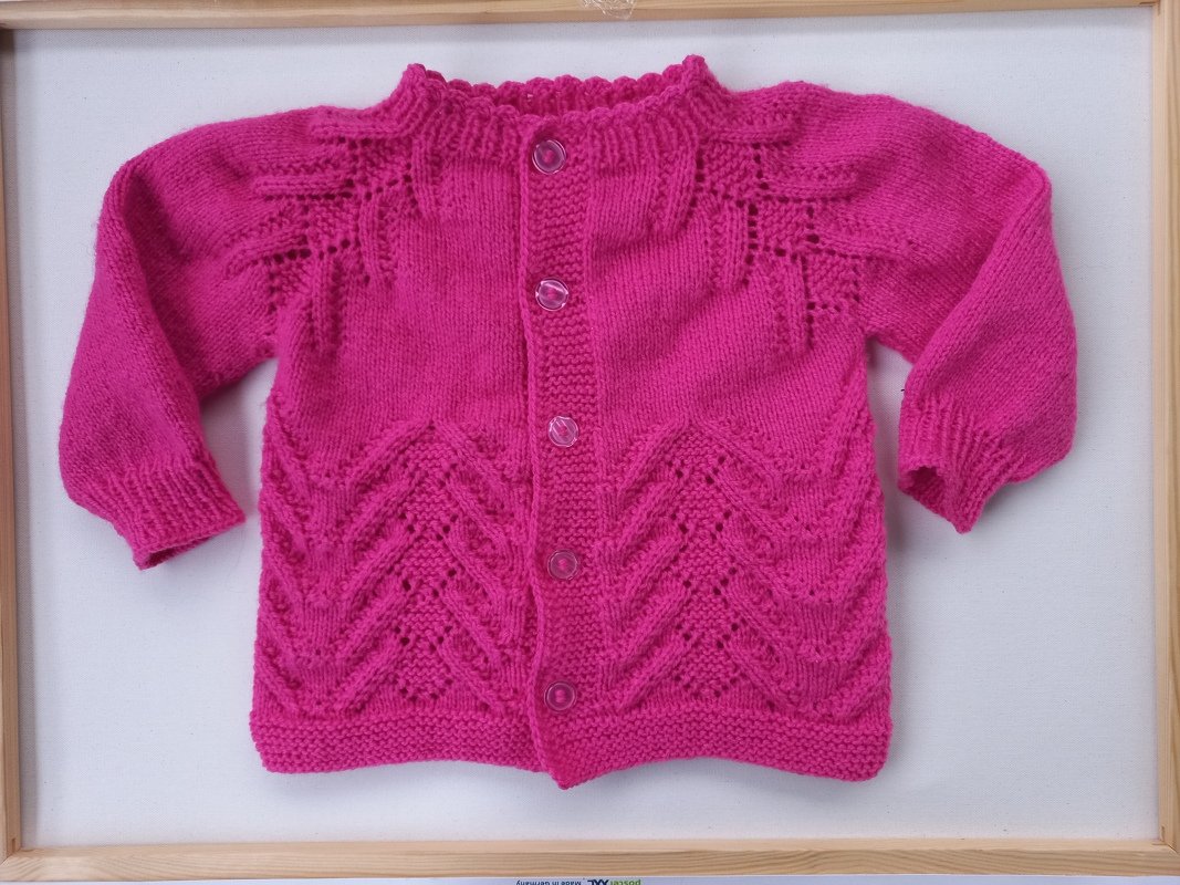 Strickanleitung Kinderjacke Gr .110/116,4-5J, Reihe für Reihe-Tabelle, PDF - Bild 4