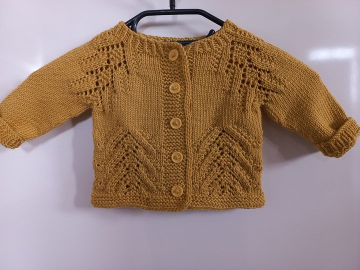 Strickanleitung Mädchenjacke in 7 Größen, 62-140, mit wunderschönem Raglan