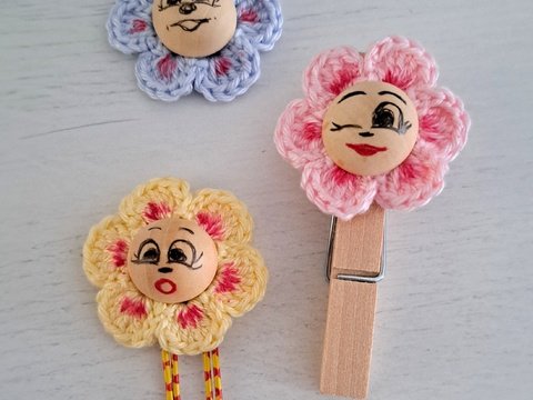 Lustige Blumen für jede Gelegenheit  Häkelanleitung PDF