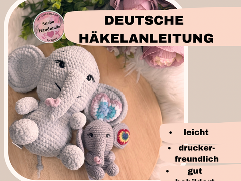 Elefant Lulu Häkelanleitung Deutsch PDF