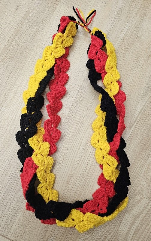 EM Deutschland Halskette Häkelanleitung - Bild 3