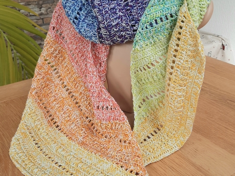 Schal spring break Häkelanleitung