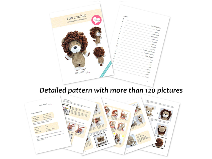 Häkelanleitung Löwe "Luan" PDF-Download
