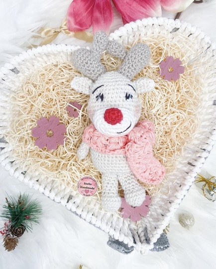 Rentier Elvis Häkelanleitung, DEUTSCH; PDF