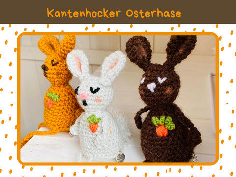 Häkelanleitung Kantenhocker Osterhase