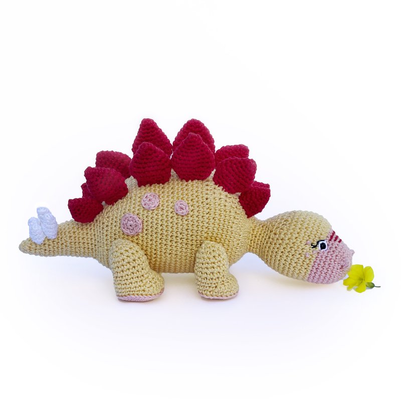 Dinosaur Crochet Pattern Stegosaurus, Jurassic Amigurumi Dino Easy Tutorial - Image 5