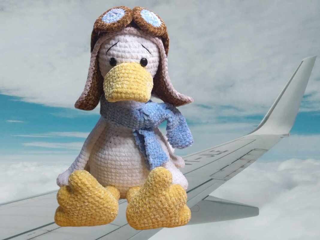 Häkelanleitung / Amigurumi / Hans die Flieger ~ Gans