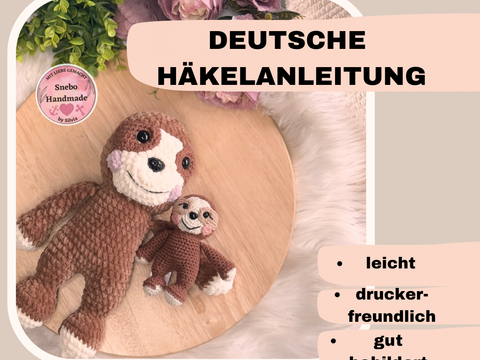 Faultier Sammy Häkelanleitung Deutsch PDF