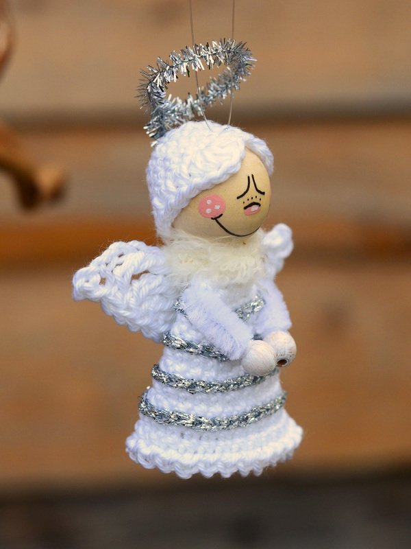 Engel Schutzengel für Holzkugeln 23 - 25 mm Taufe Kommunion Firmung - Bild 6