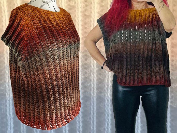 Häkelanleitung Shirt Easy Relax