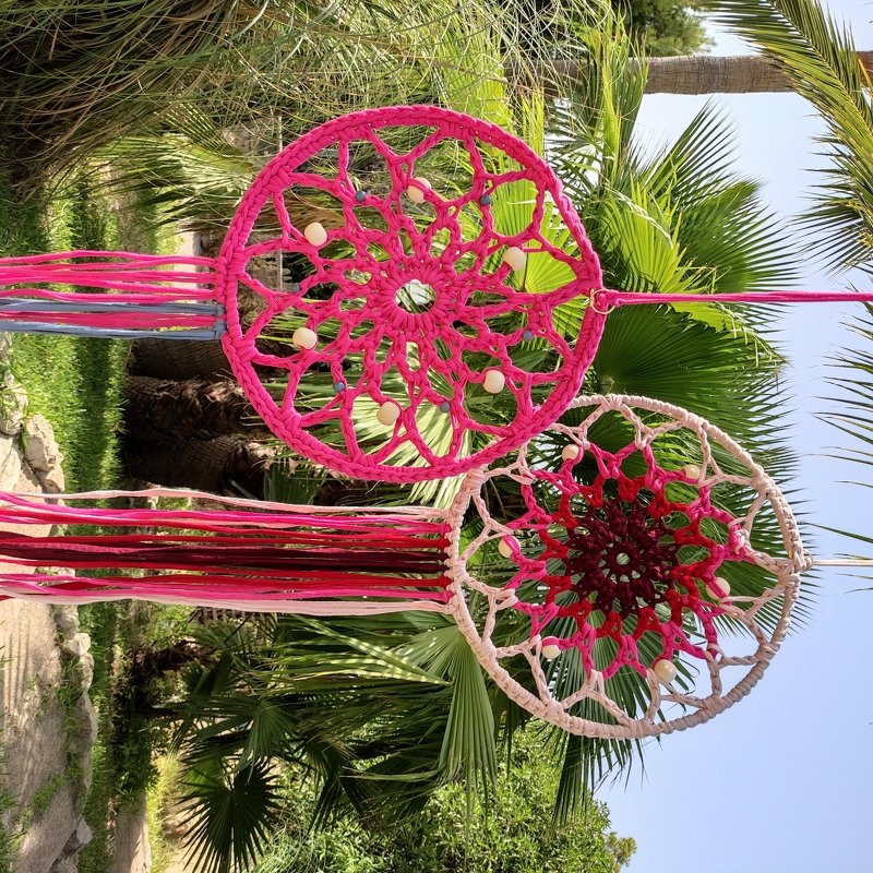 Anfängerfreundliche Traumfänger Häkelanleitung Zpagetti-Garn, 2 in 1