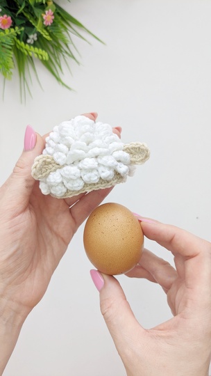 Crochet Sheep Easter Egg Cozy