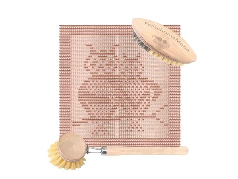 Deckchen Spültuch „ Eulenliebe “ einfach Eulen stricken Strickanleitung