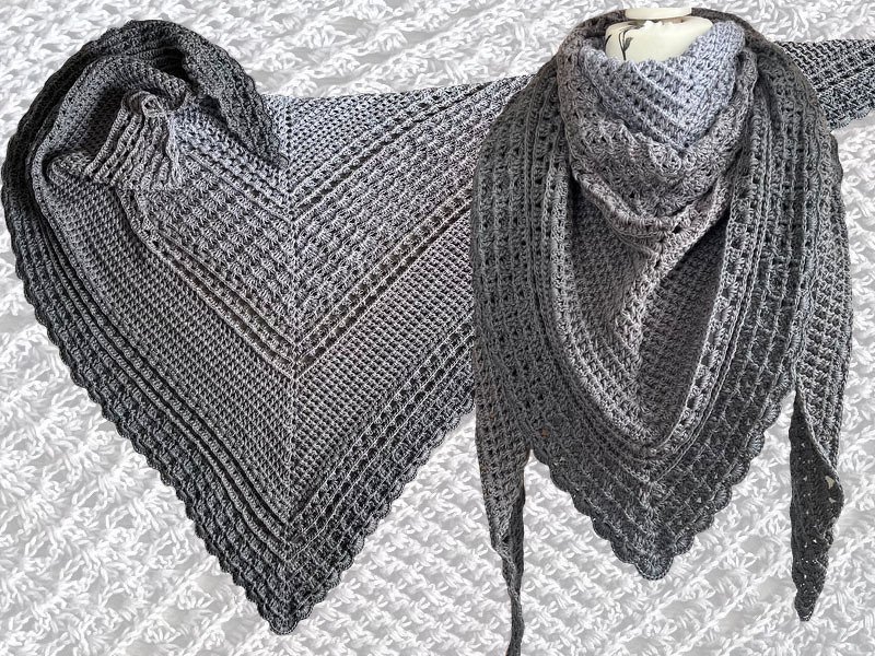 Häkelanleitung großes Dreieckstuch Satisfaction