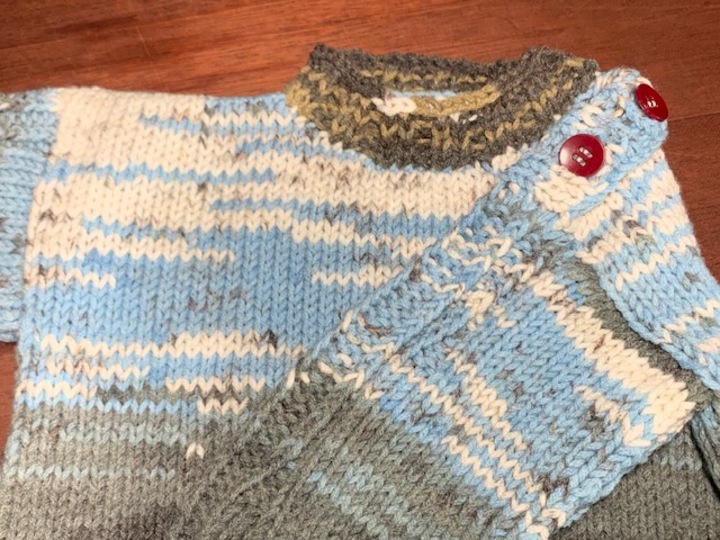 Anleitung für den Babypullover "Nordsee junior"