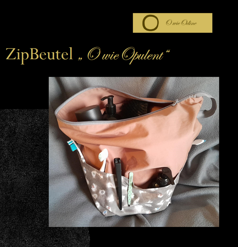 Kulturtasche "O wie opulent" E-Book mit Schnittmuster und Anleitung - Bild 9