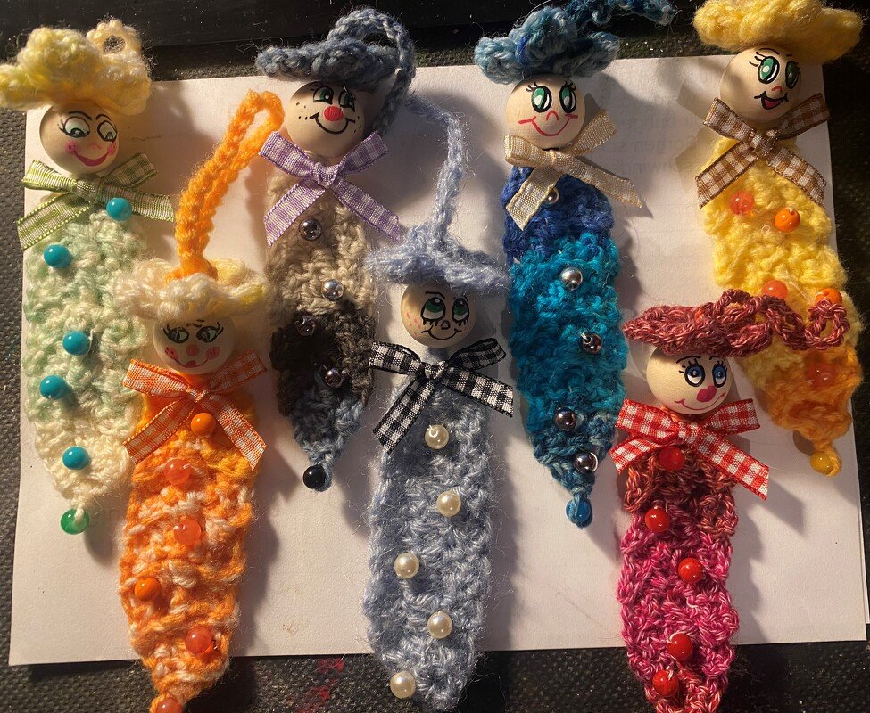 Glücksfeder Alternative Sorgenwürmchen - Crochet