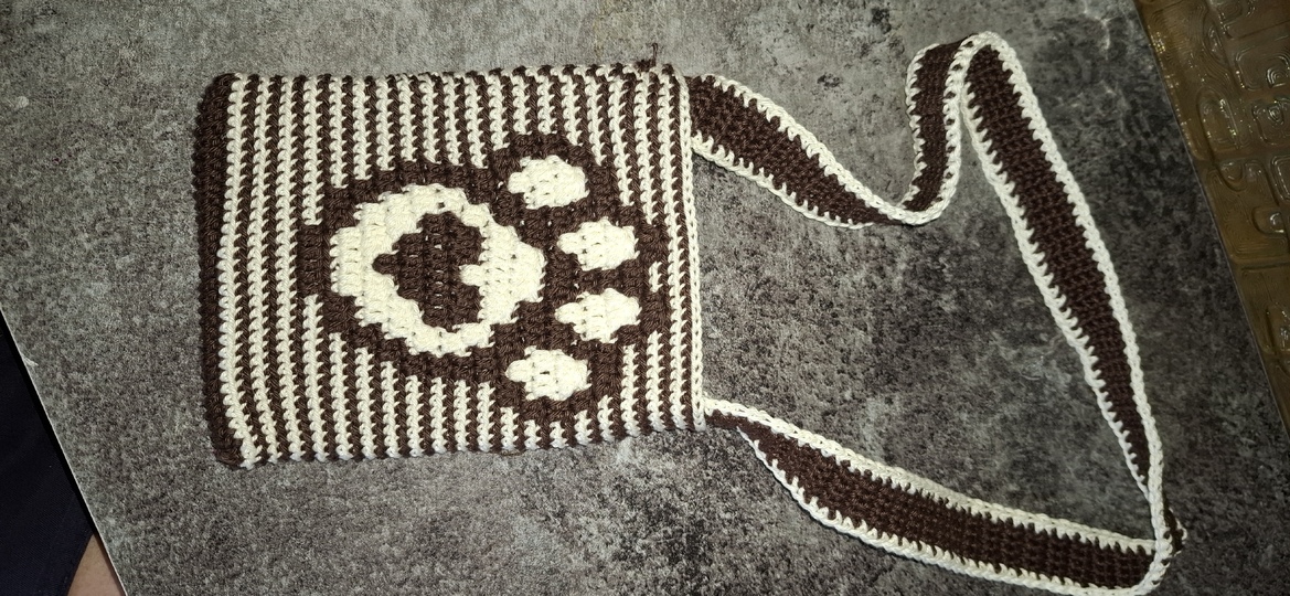 Häkelanleitung Tasche Dog-Love Mosaik Overlay