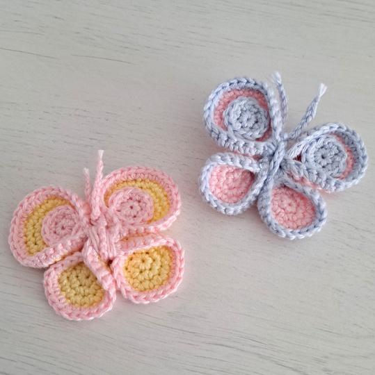 Schmetterlinge häkeln - Häkelanleitung PDF