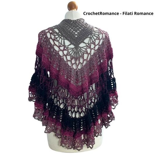 Häkelanleitung Schal für Damen Romantic Ruffle