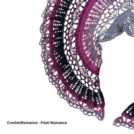 Häkelanleitung Schal für Damen Romantic Ruffle