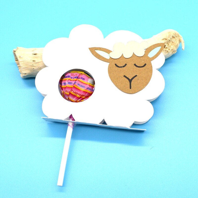 Plotterdatei Schaf zum Befüllen für Schokokugel Lolli Schokoeier