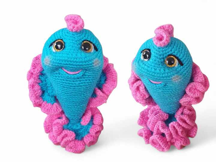 Häkelanleitung Elvira der Korallenfisch