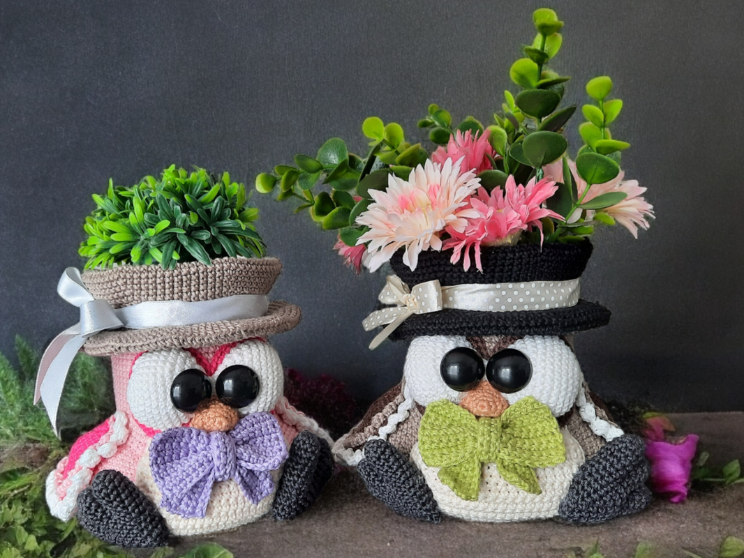 Häkelanleitung "Das Eulenglas"