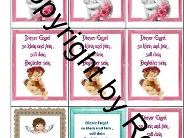 Kärtchen Beilage für Schutzengel Sorgenwürmchen