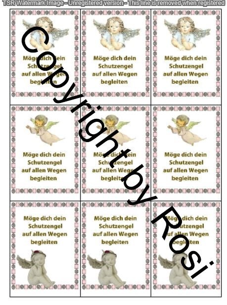 Kärtchen Beilage für Schutzengel Sorgenwürmchen - Bild 2