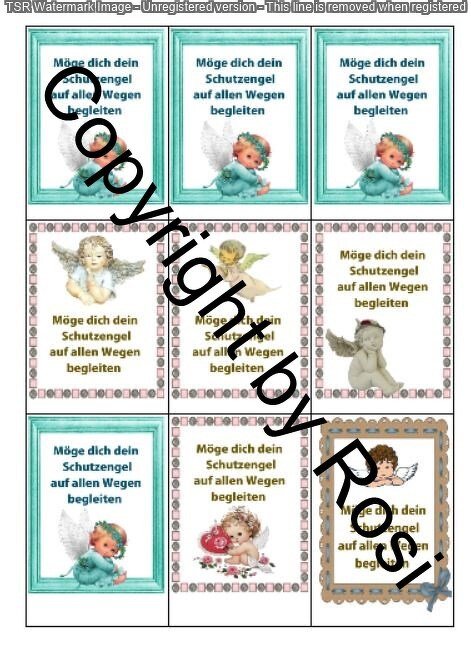 Kärtchen Beilage für Schutzengel Sorgenwürmchen - Bild 2