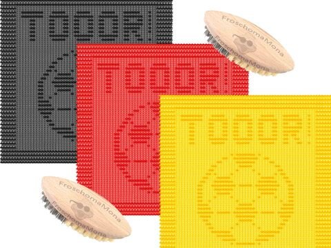 gestricktes Deckchen Spültuch „ Fußball Tooor! “ ideal für alle Fußballfans