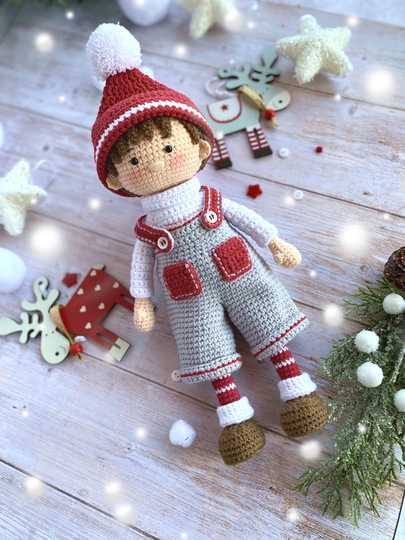 Häkelanleitung für Weihnachtspuppen, Eva und Noel, die Winter Schätzchen