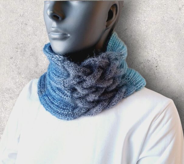 Strickanleitung Halssocke, Neckwarmer, Loop, Schalkragen, Cowl  #326