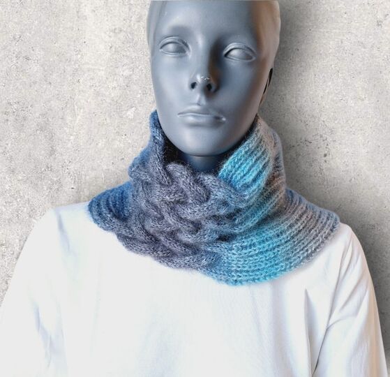 Strickanleitung Halssocke, Neckwarmer, Loop, Schalkragen, Cowl  #326