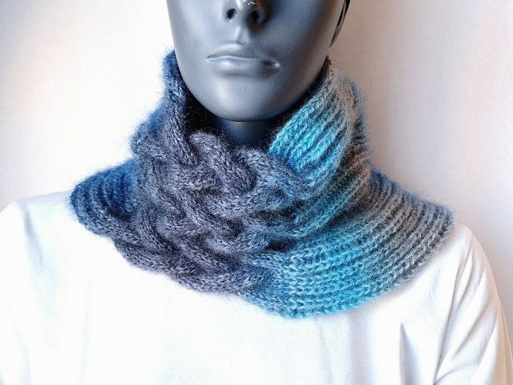 Strickanleitung Halssocke, Neckwarmer, Loop, Schalkragen, Cowl  #326