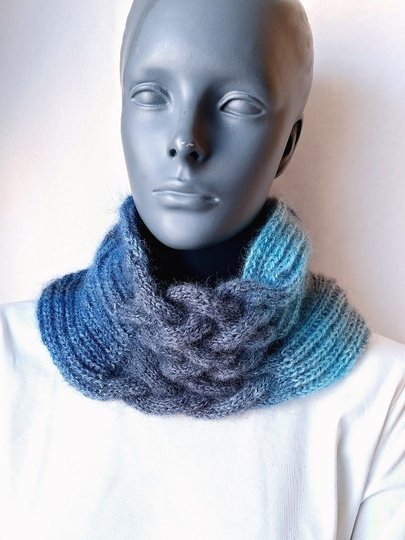 Strickanleitung Halssocke, Neckwarmer, Loop, Schalkragen, Cowl  #326