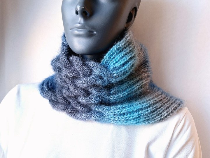 Strickanleitung Halssocke, Neckwarmer, Loop, Schalkragen, Cowl  #326