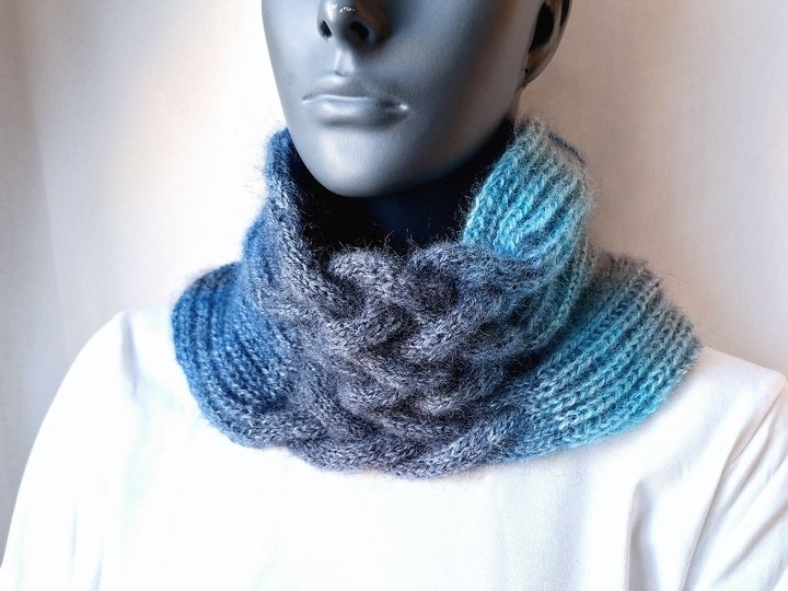 Strickanleitung Halssocke, Neckwarmer, Loop, Schalkragen, Cowl  #326