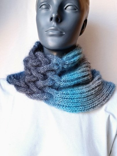 Strickanleitung Halssocke, Neckwarmer, Loop, Schalkragen, Cowl  #326