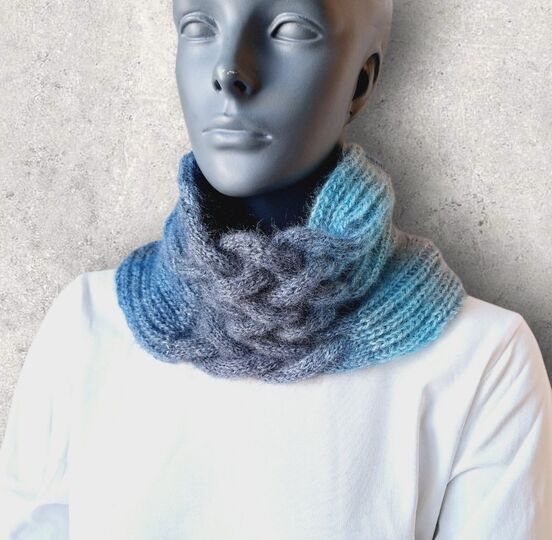 Strickanleitung Halssocke, Neckwarmer, Loop, Schalkragen, Cowl  #326