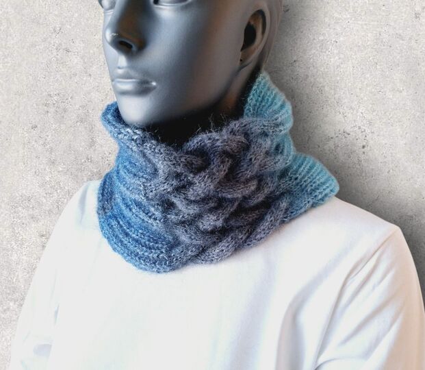 Strickanleitung Halssocke, Neckwarmer, Loop, Schalkragen, Cowl  #326