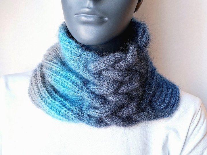 Strickanleitung Halssocke, Neckwarmer, Loop, Schalkragen, Cowl  #326