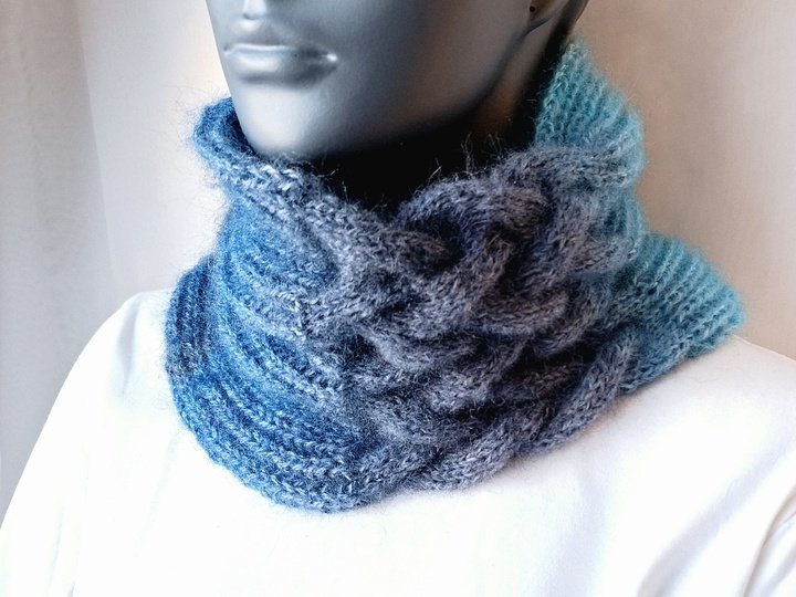 Strickanleitung Halssocke, Neckwarmer, Loop, Schalkragen, Cowl  #326