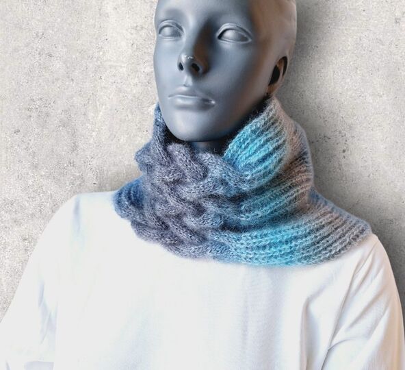 Strickanleitung Halssocke, Neckwarmer, Loop, Schalkragen, Cowl  #326