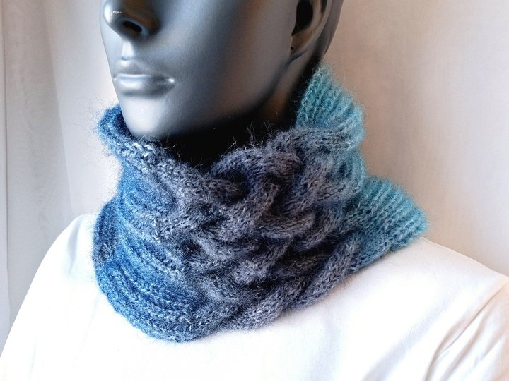Strickanleitung Halssocke, Neckwarmer, Loop, Schalkragen, Cowl  #326